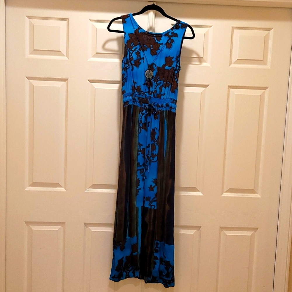 Vintage Carole Little Bohemian Style Maxi Dress